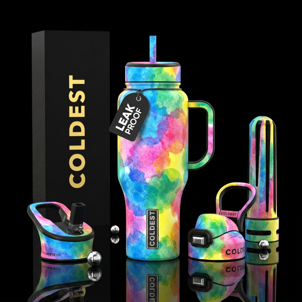 Water paint water bottle design