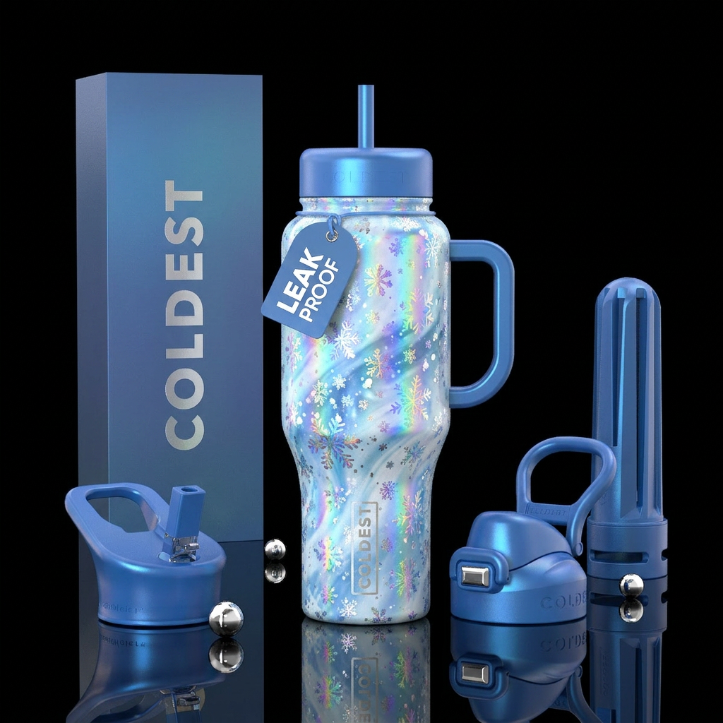 Winter Wonderland water bottle design