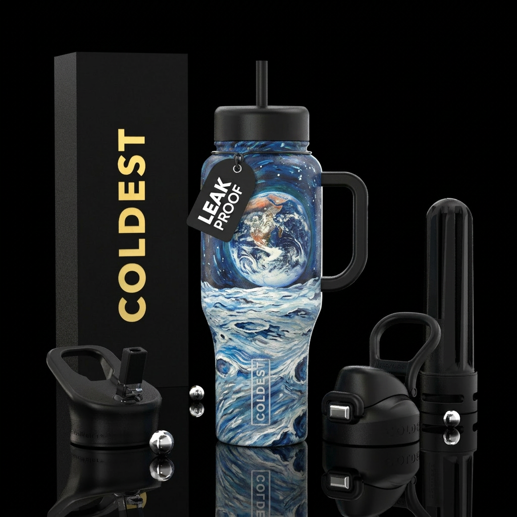 The Final Frontier water bottle design