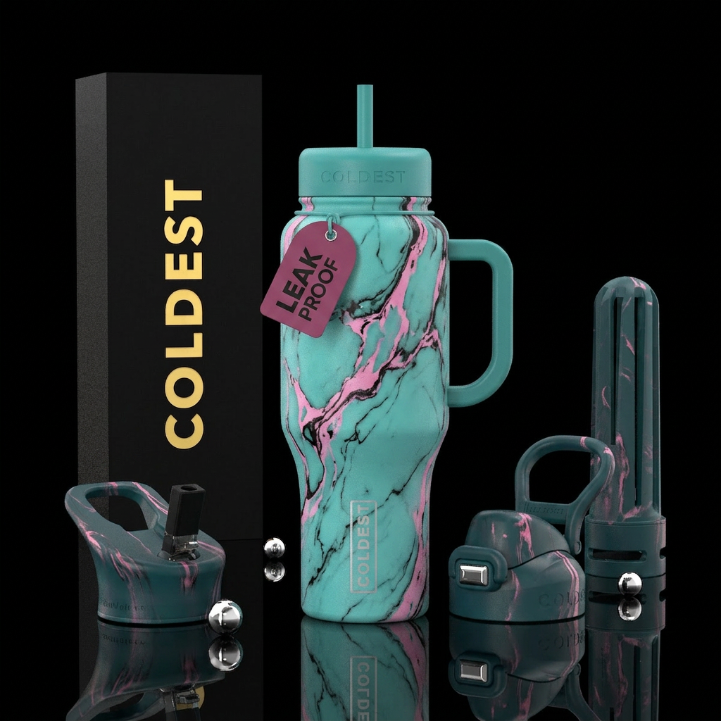 Marble Magic water bottle design