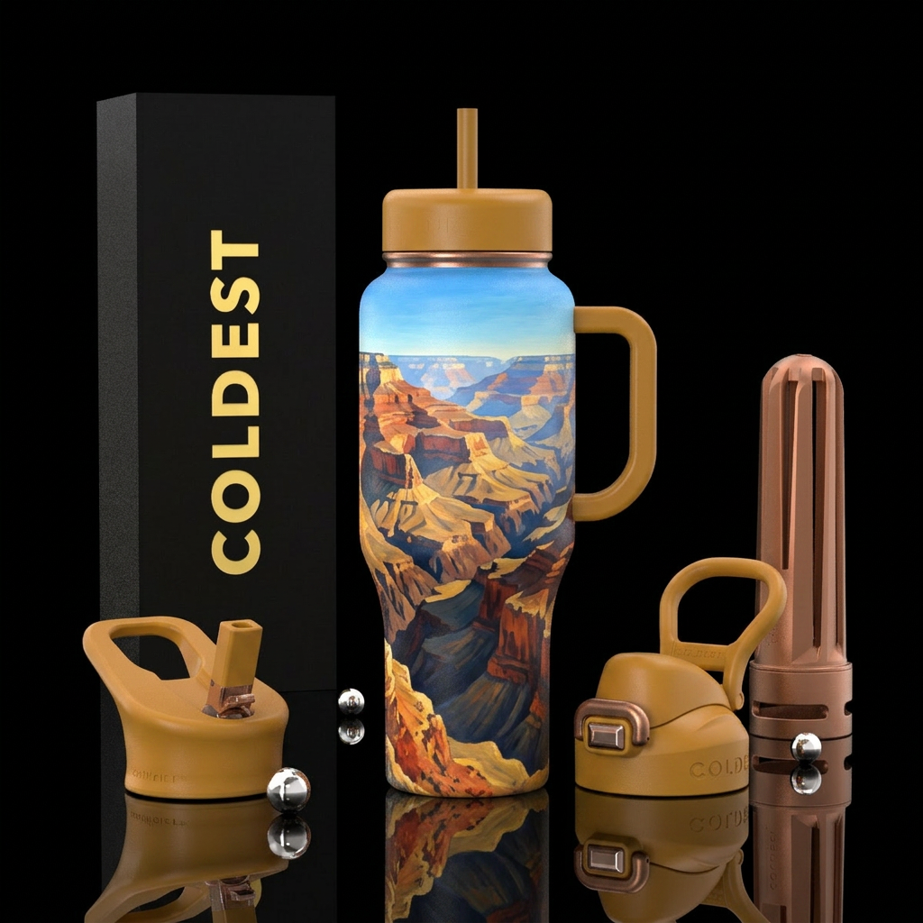 Earth Rocks water bottle design