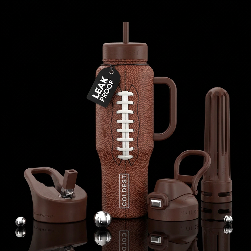 Football water bottle design