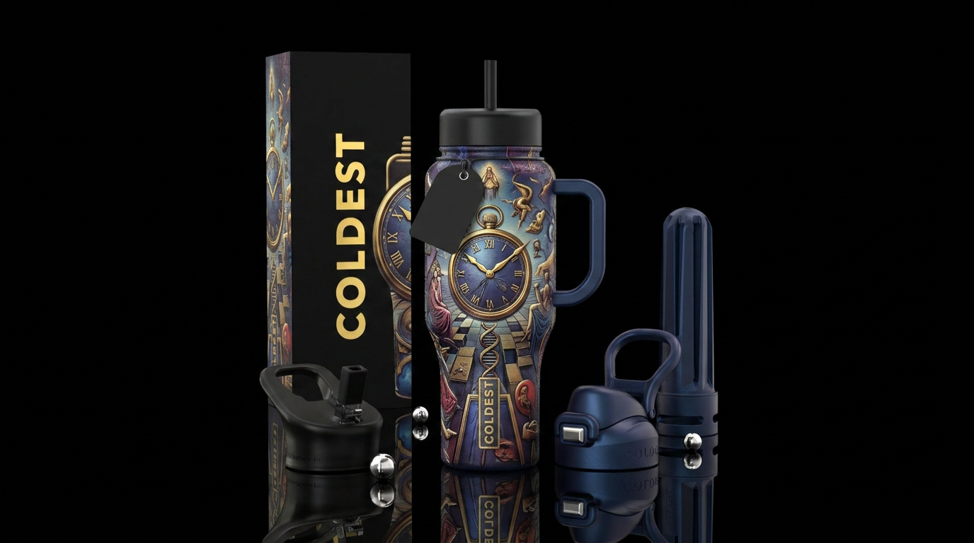 Salvador Dalí inspired water bottle design