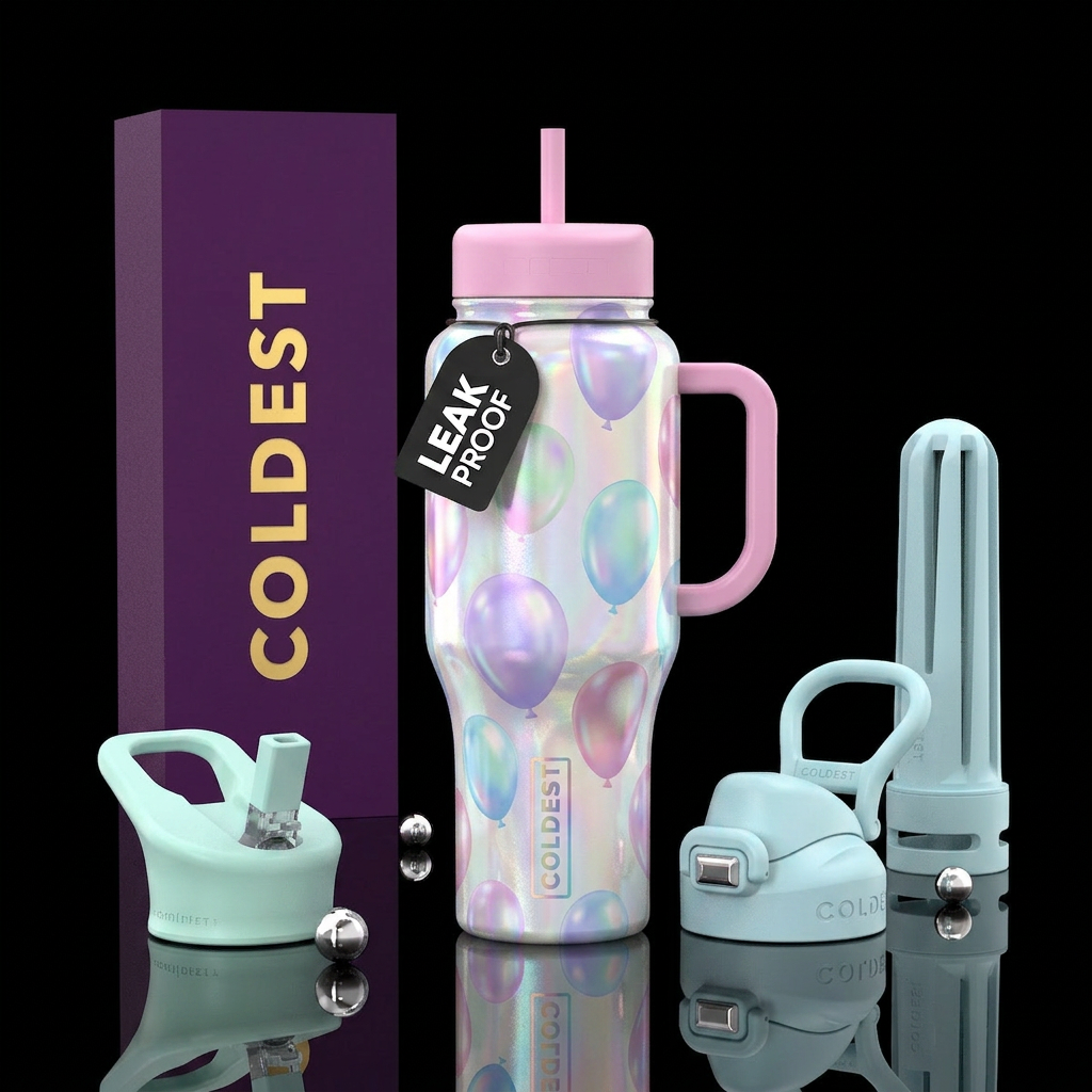 Party Balloons water bottle design