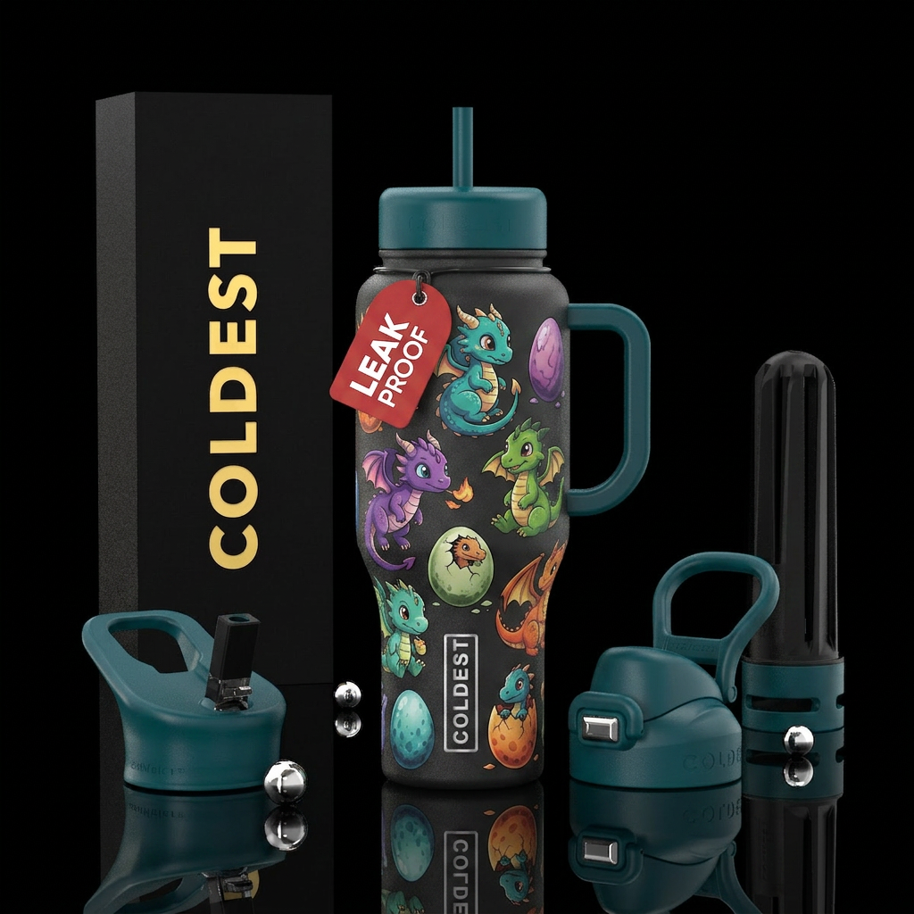 Baby Dragons water bottle design