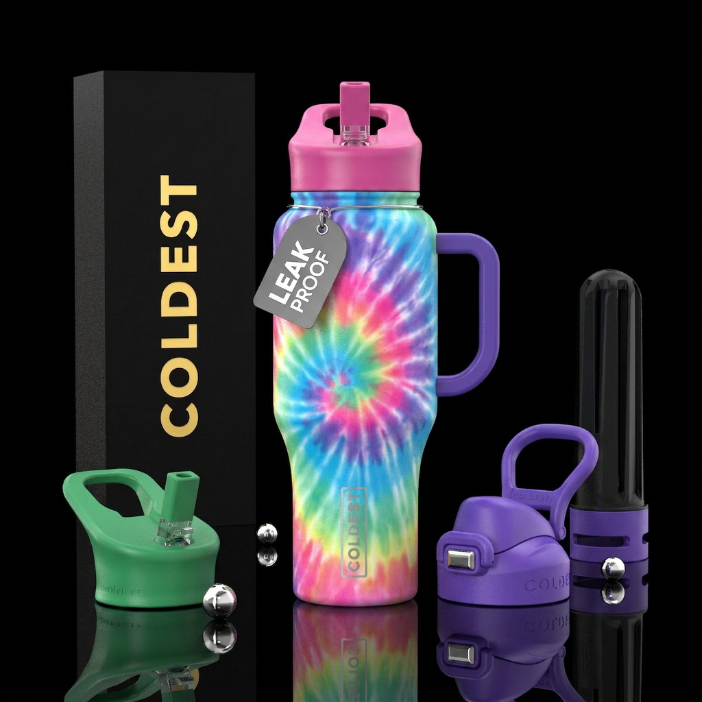 Tie-Dye water bottle design