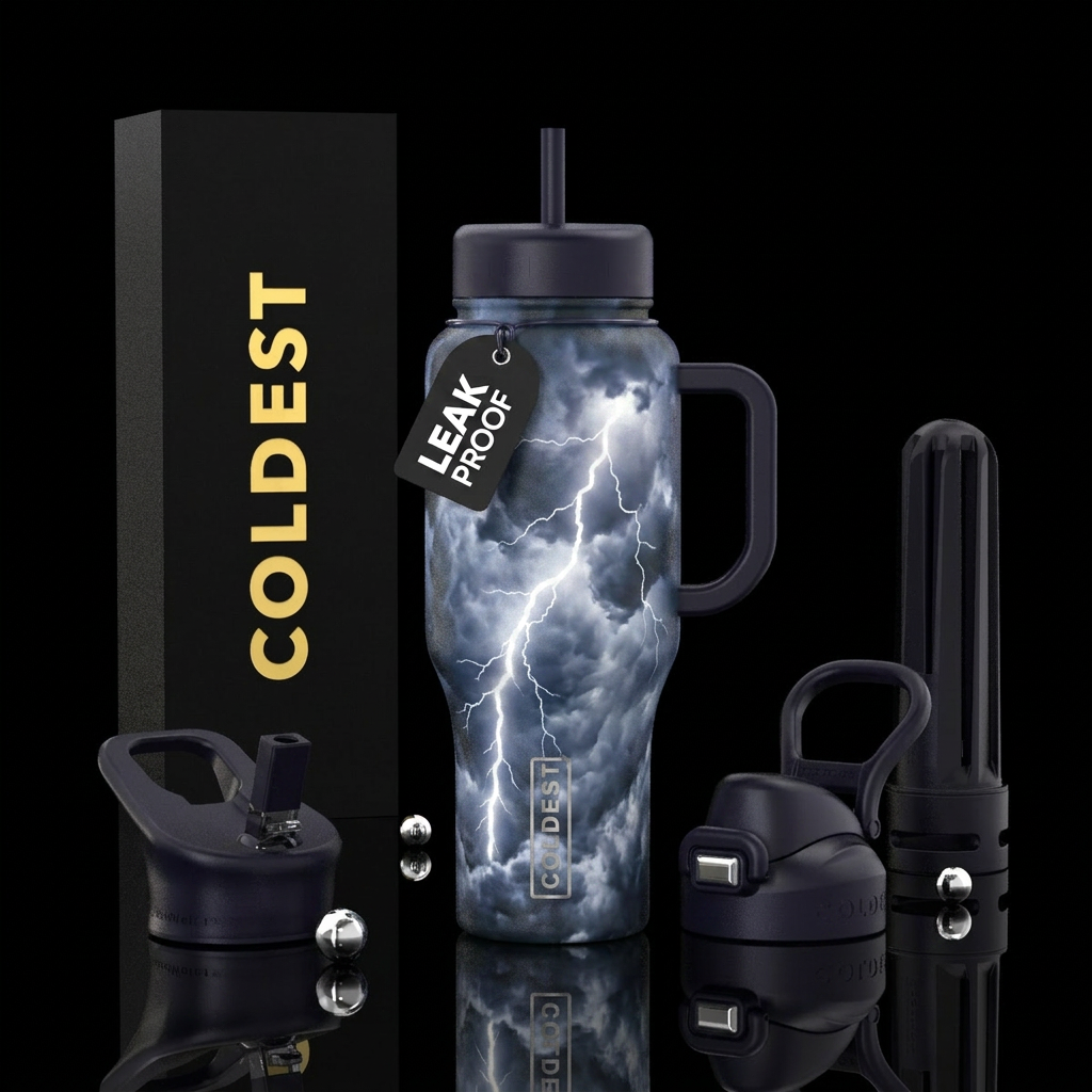 Thunderstorm water bottle design