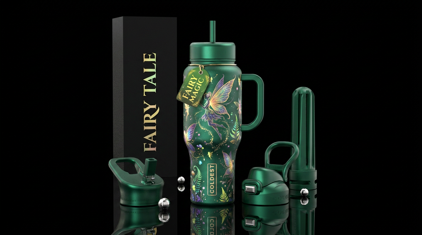 Fairy Flight water bottle design
