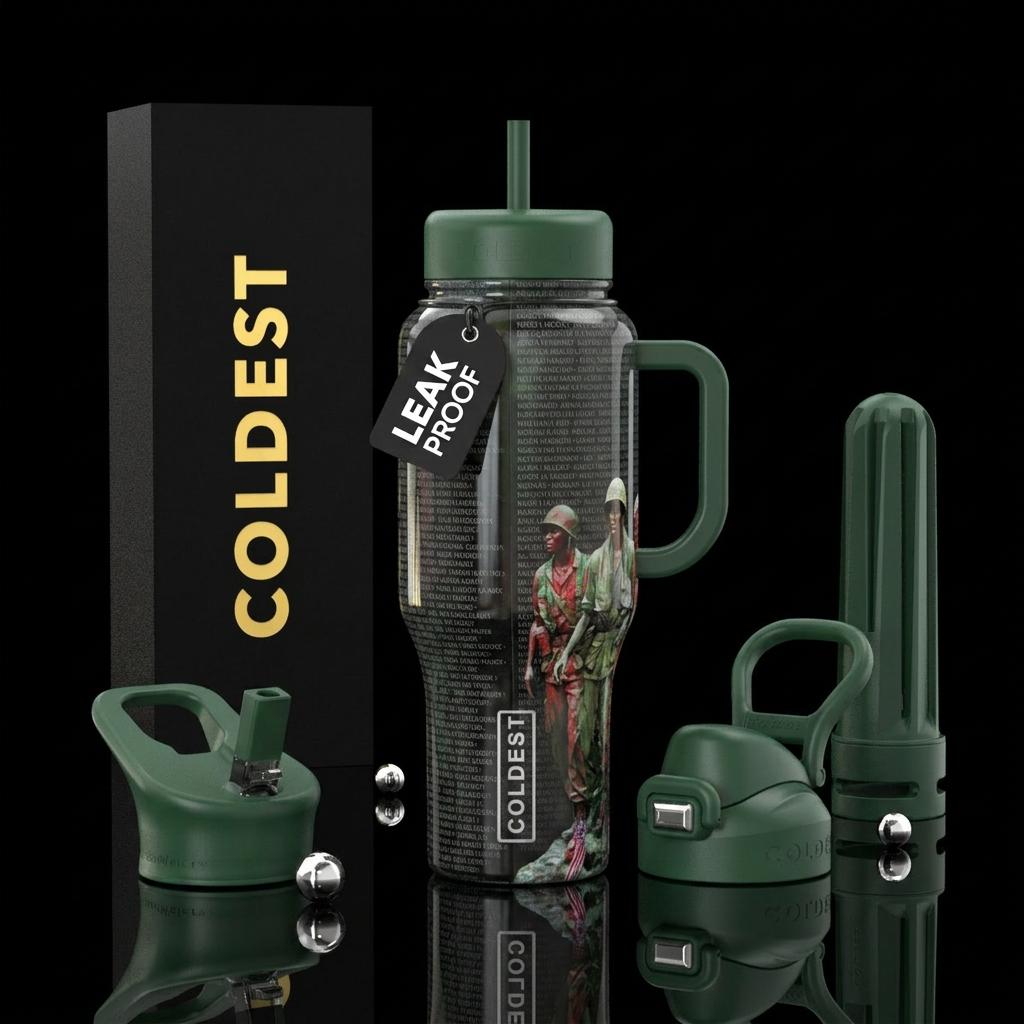 Remembrance water bottle design