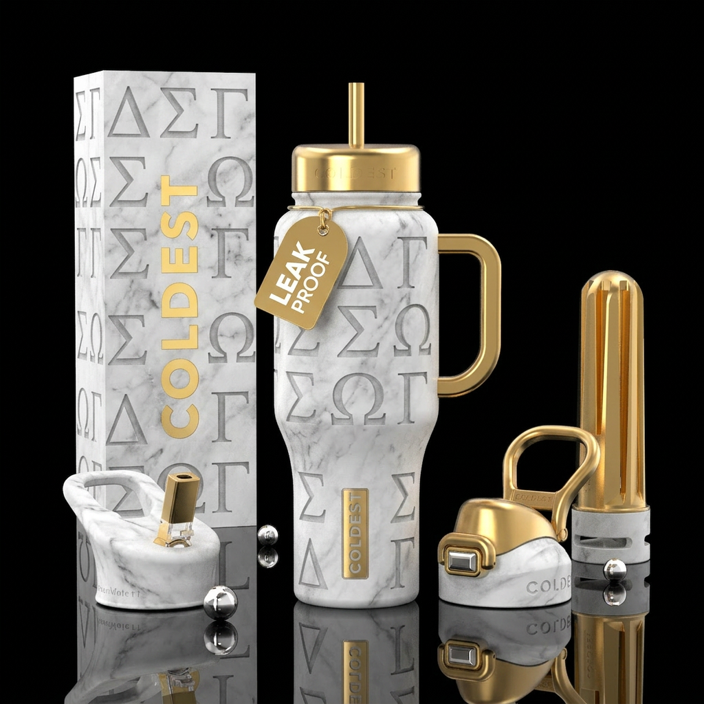 Greek Week water bottle design
