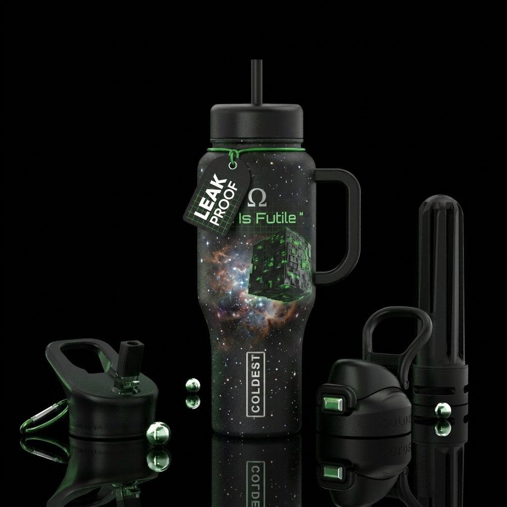 Resistance is Futile water bottle design