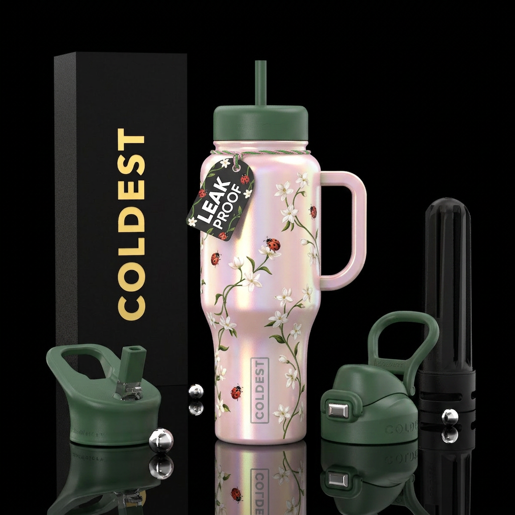 Jasmine Vines water bottle design