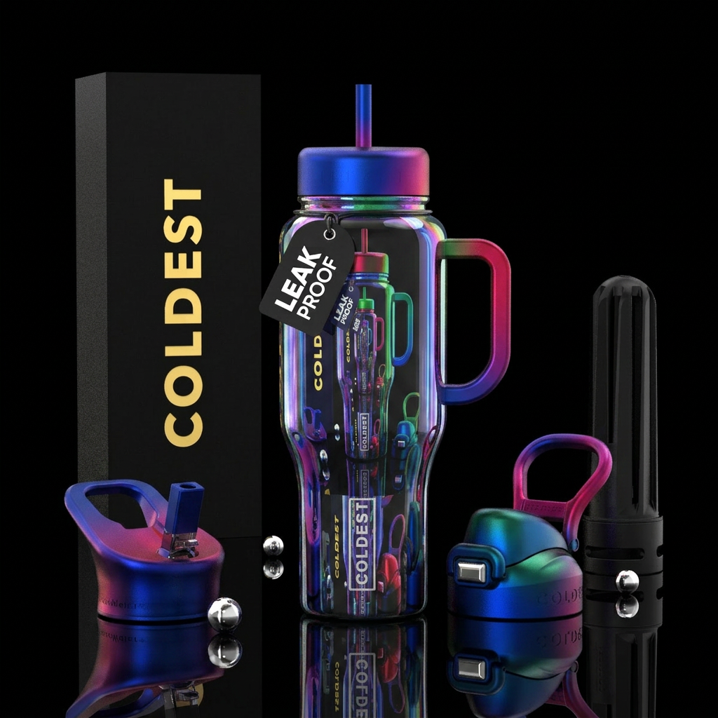 Infinite Reflections water bottle design