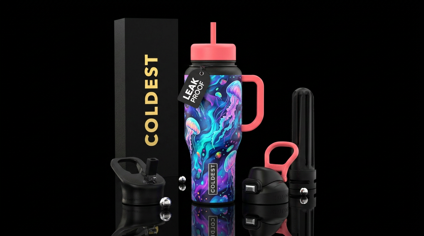 Jellyfish water bottle design