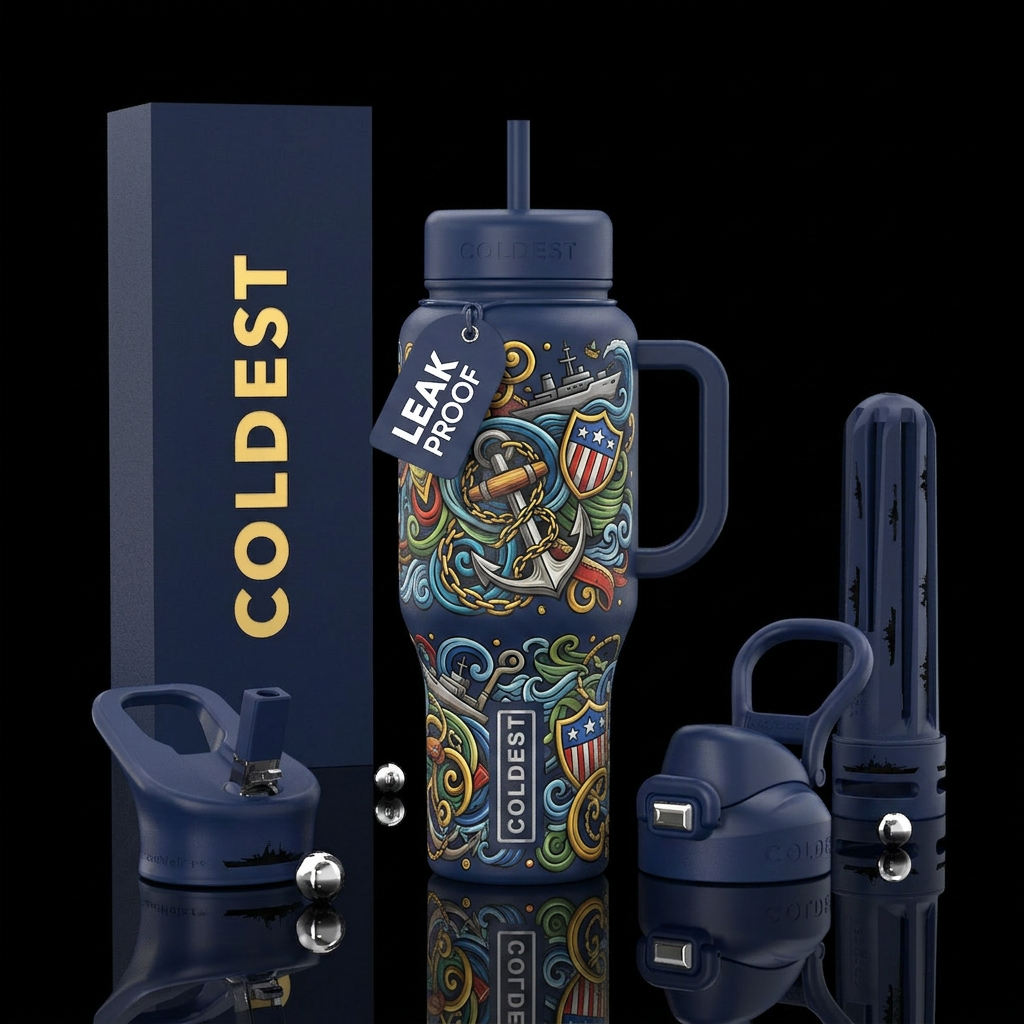 Us navy water bottle design