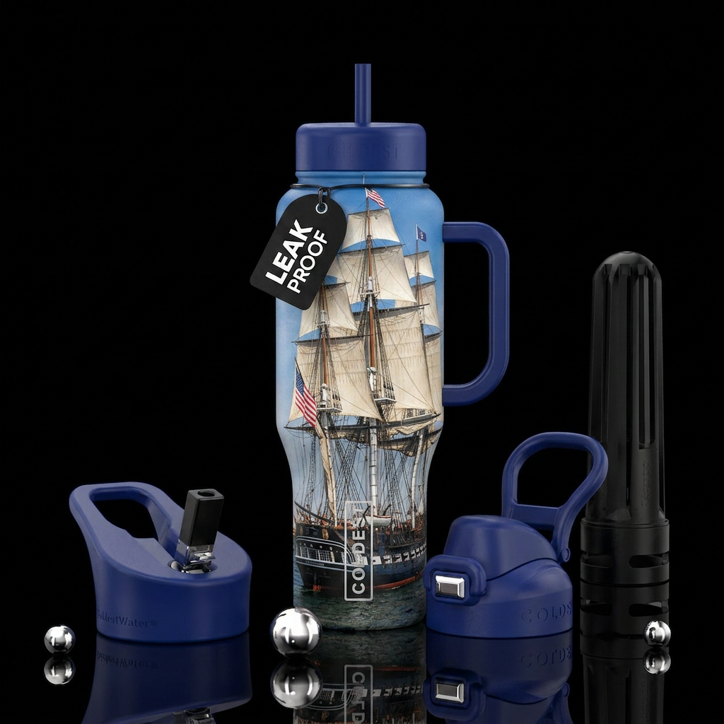 Uss constitution water bottle design