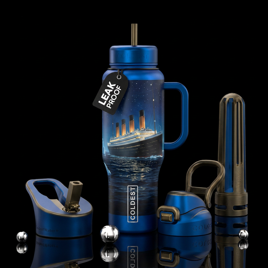 Titanic water bottle design