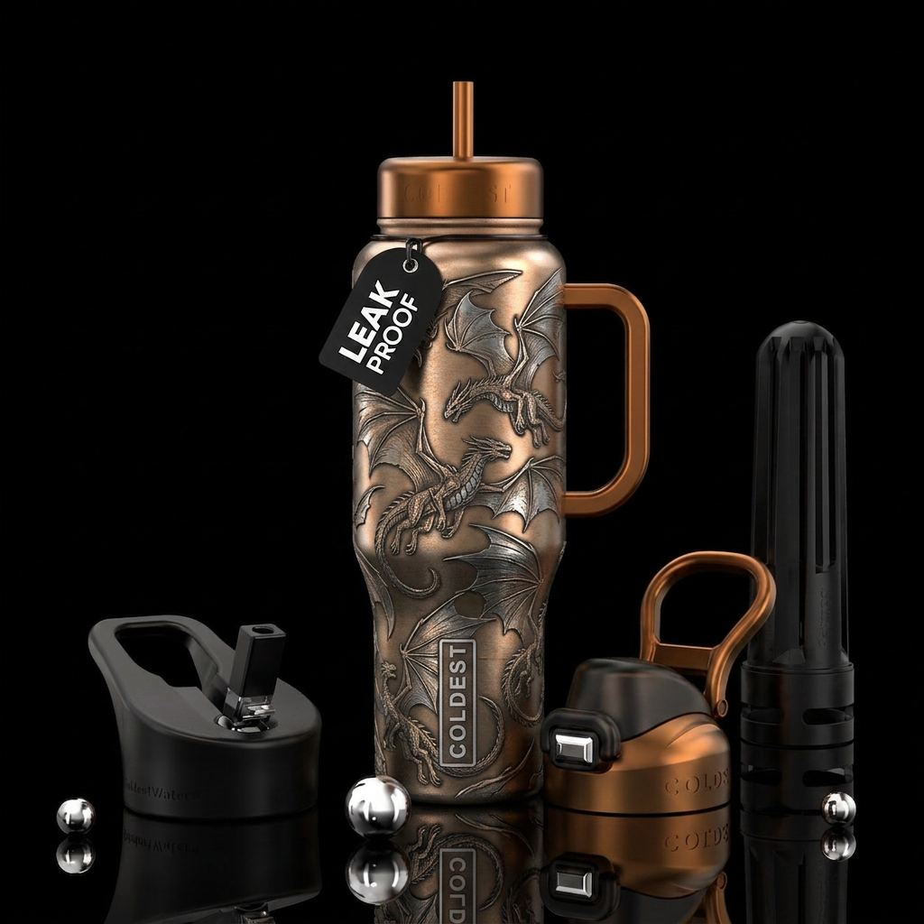 dragon water bottle design