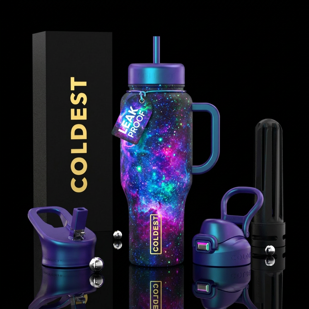 Intergalactic water bottle design