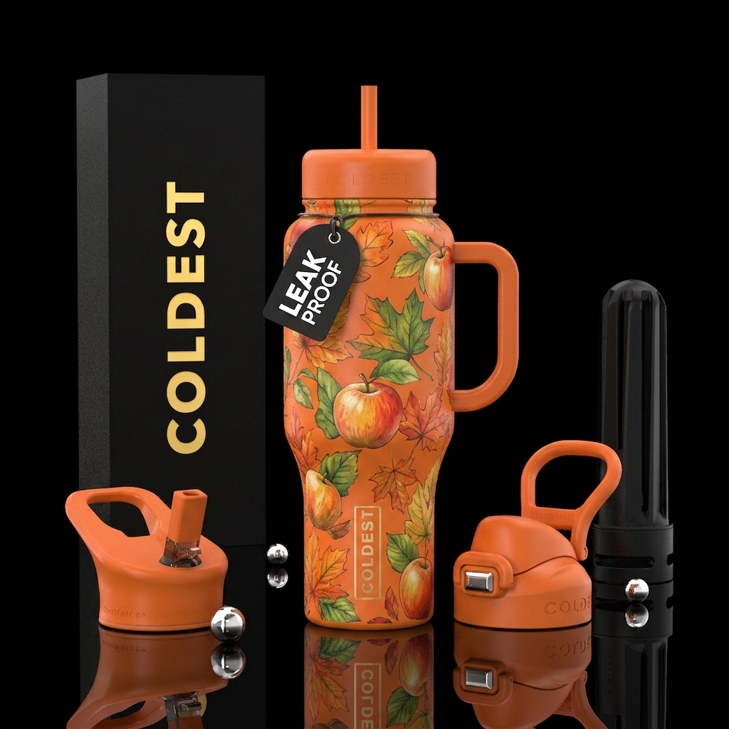 The October water bottle design