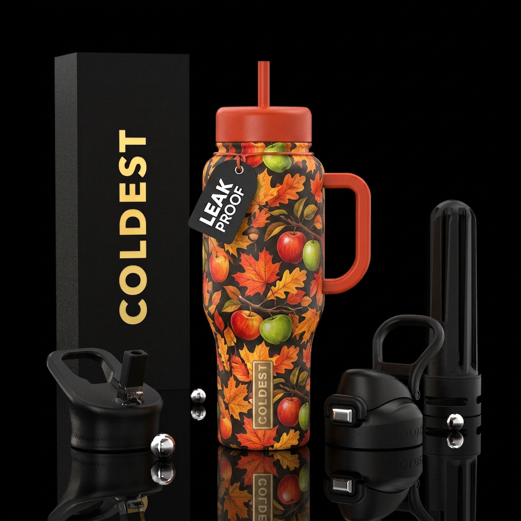 Fallin’ For Fall water bottle design