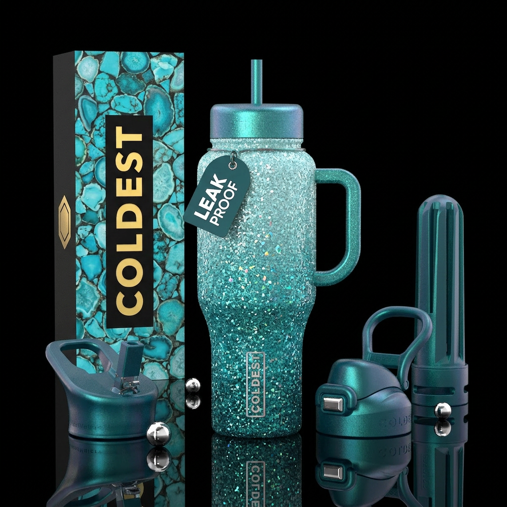 Shimmering Ice water bottle design