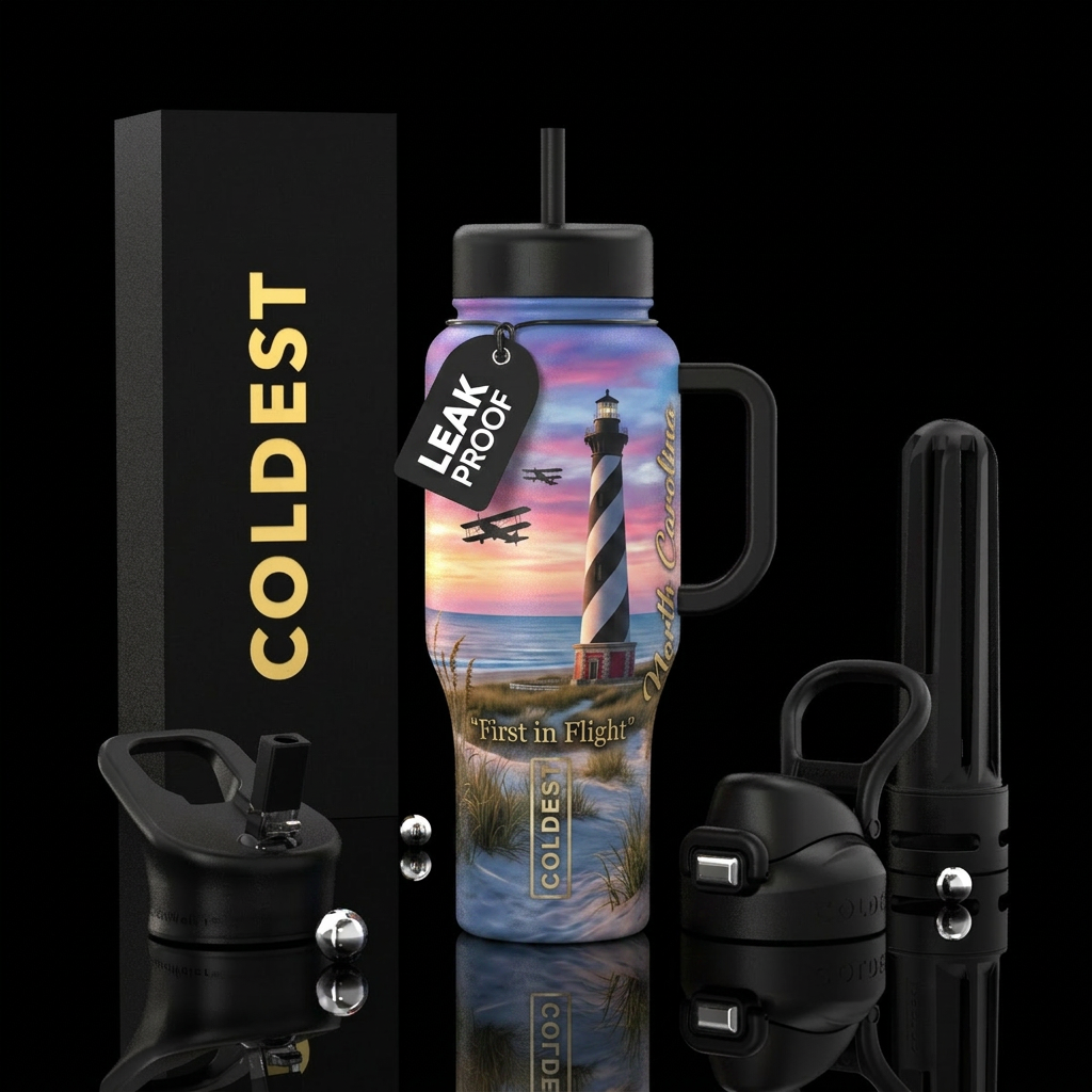 Homebound -- NC Edition water bottle design