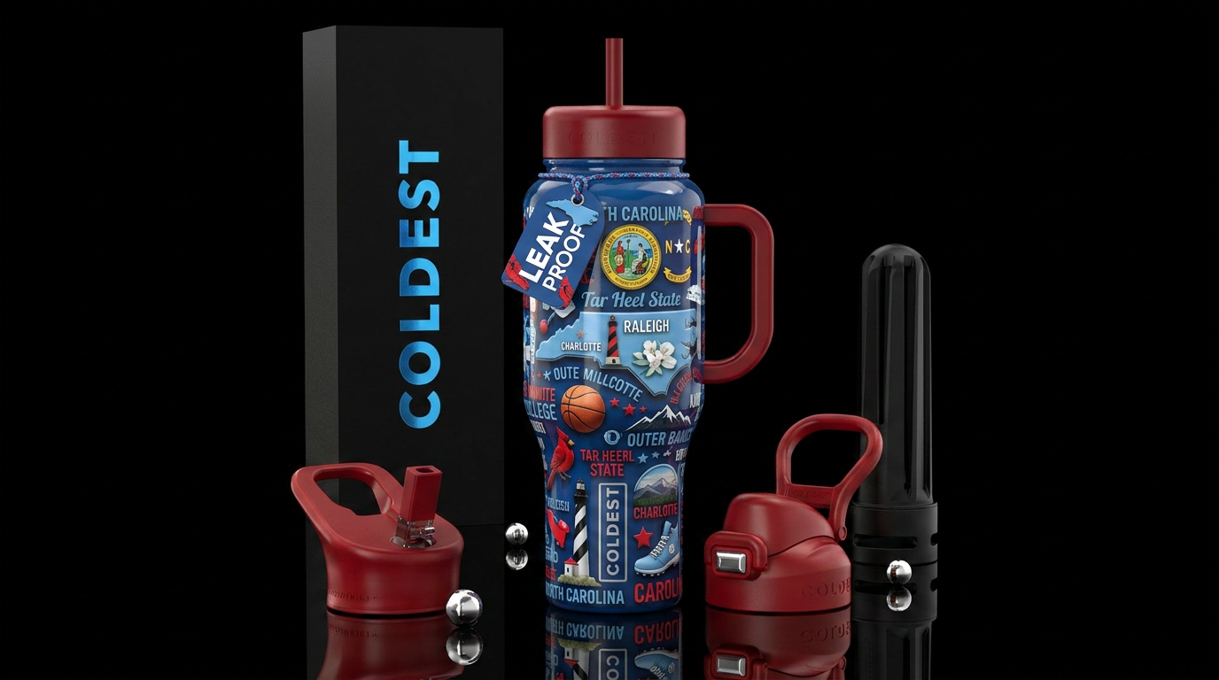 Carolina Coldie #2 water bottle design