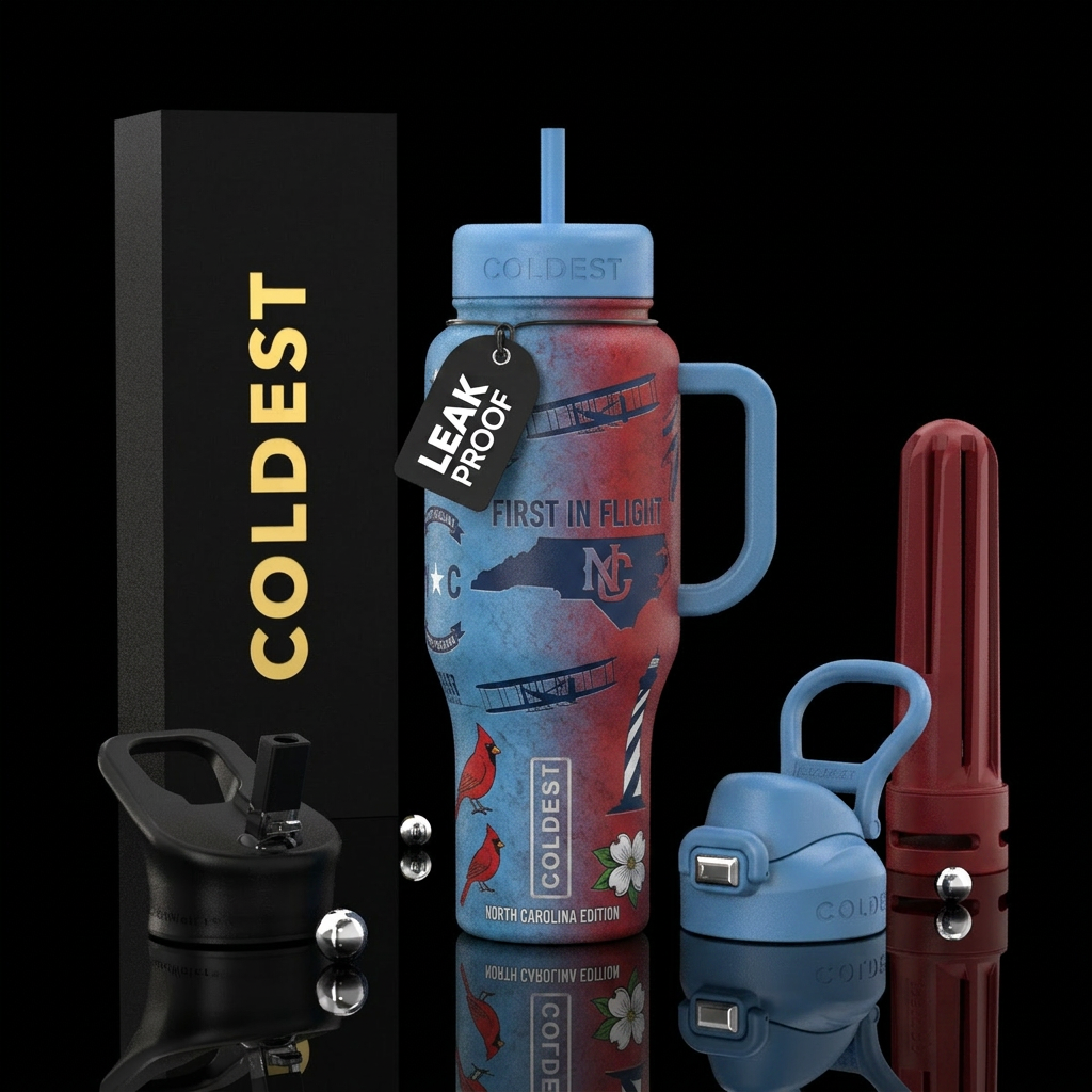 Carolina Coldie #1 water bottle design