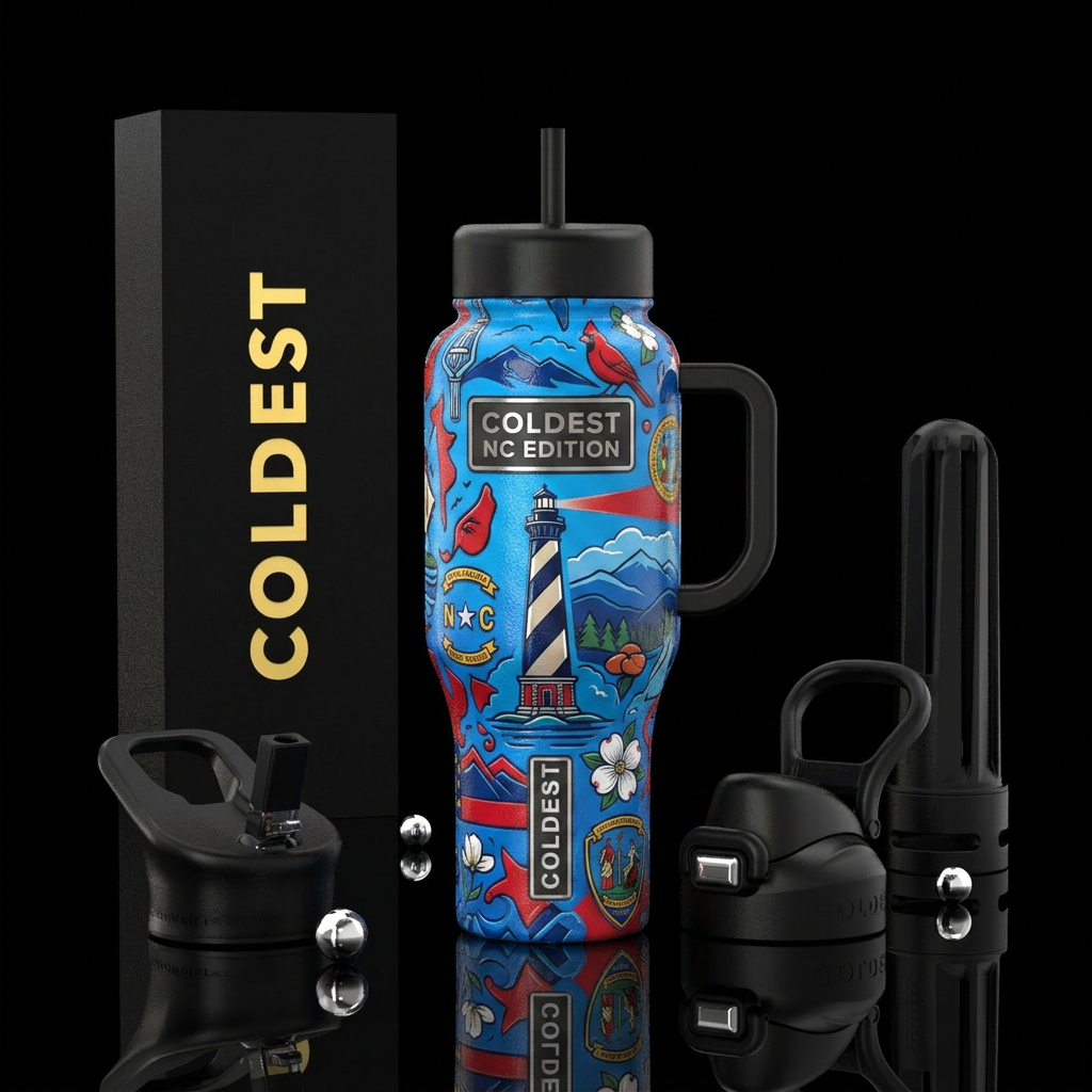 Carolina Coldie #3 water bottle design