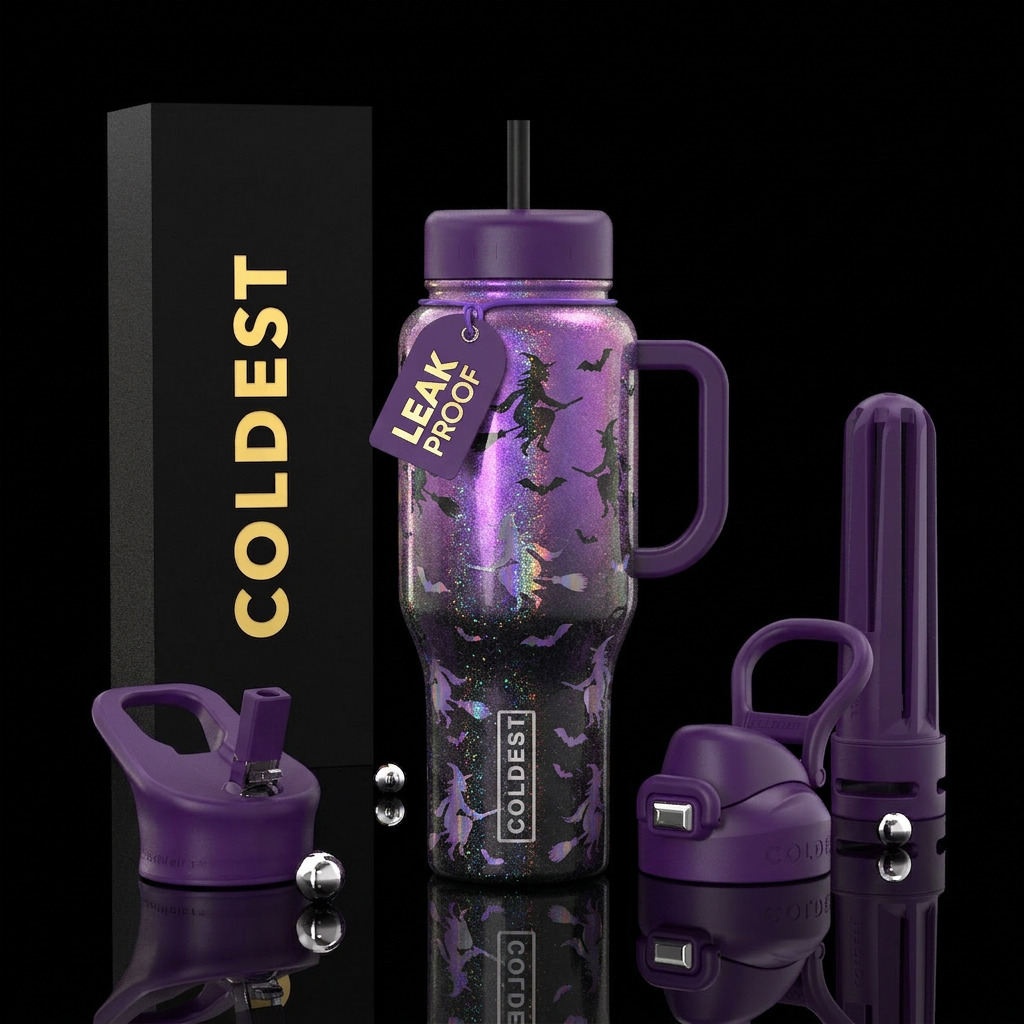 Just Witchin’ Around water bottle design