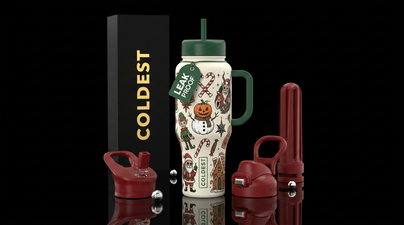 Merry Spookyween! water bottle design