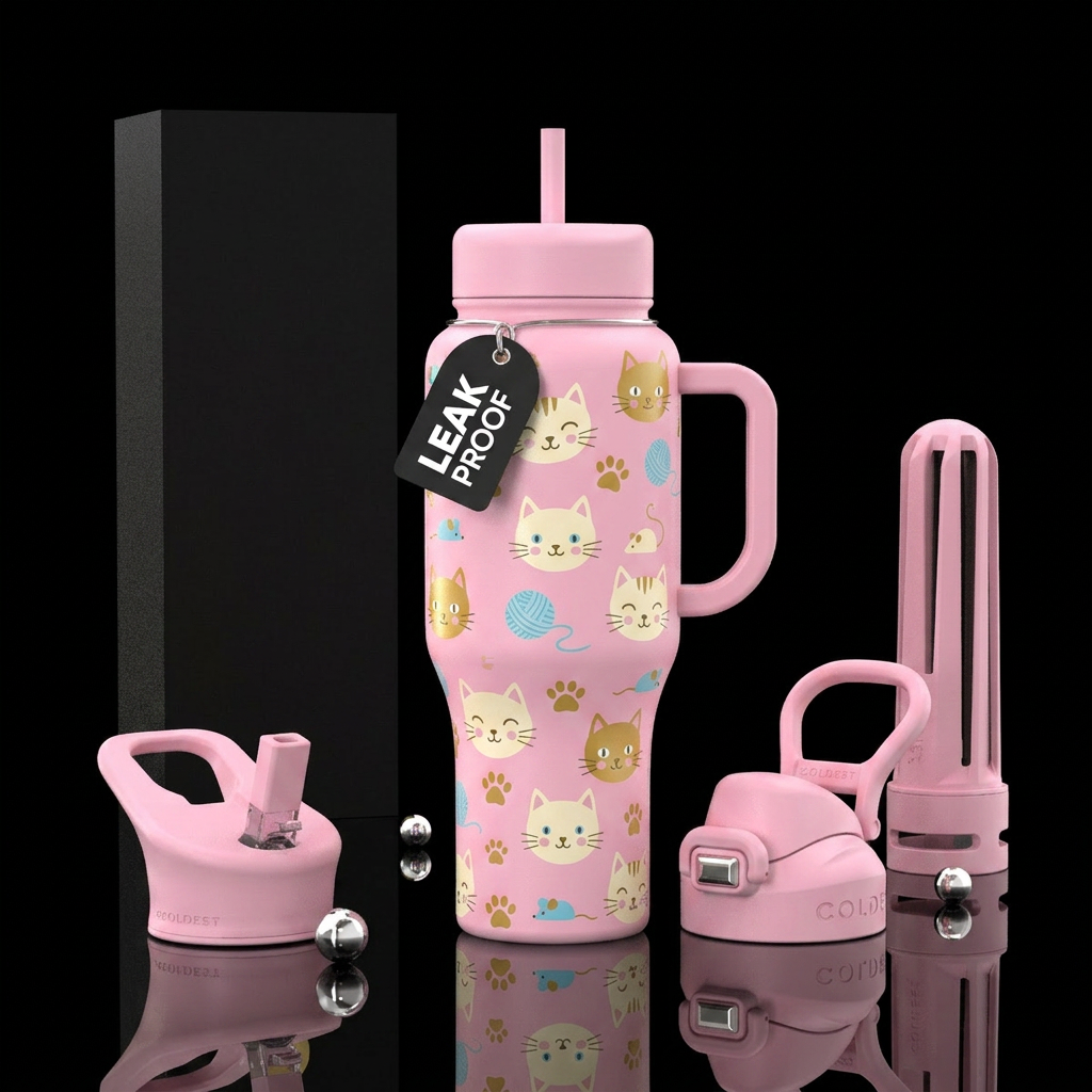 Kitty Cat water bottle design