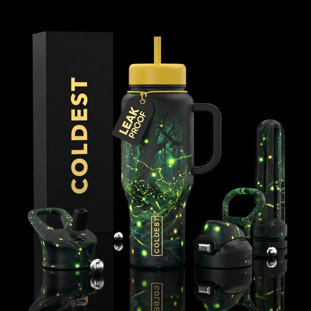 I want a midnight black bottle  that looks almost ... water bottle design
