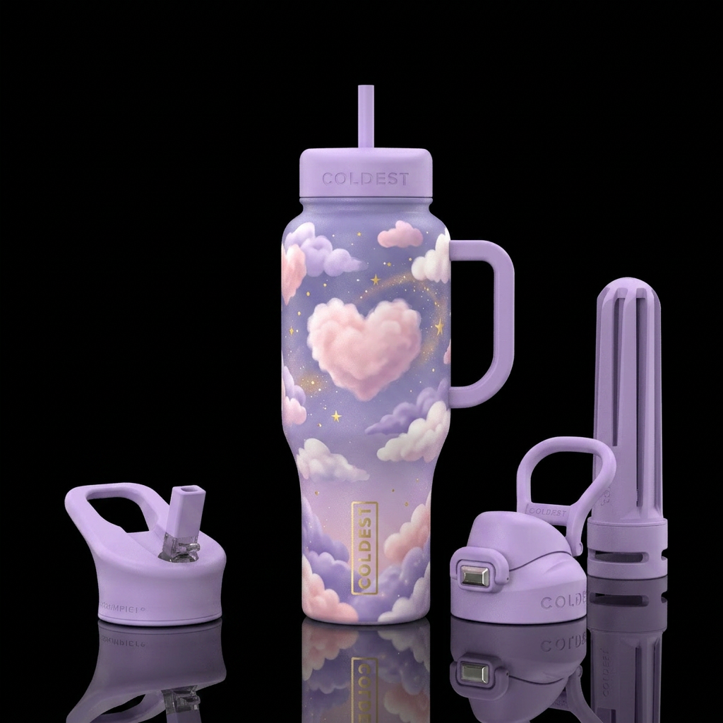 I want a soft lavender bottle  that looks like the... water bottle design