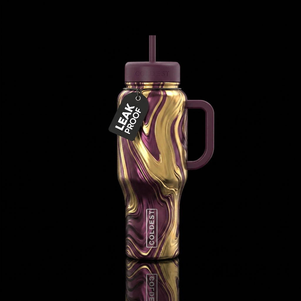 I want a deep plum bottle where  color is behaving... water bottle design