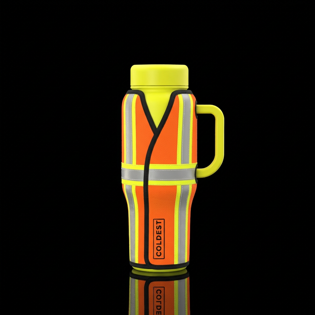 Safty construction vest water bottle design