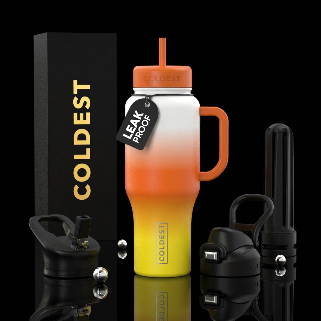 Candy corn water bottle design