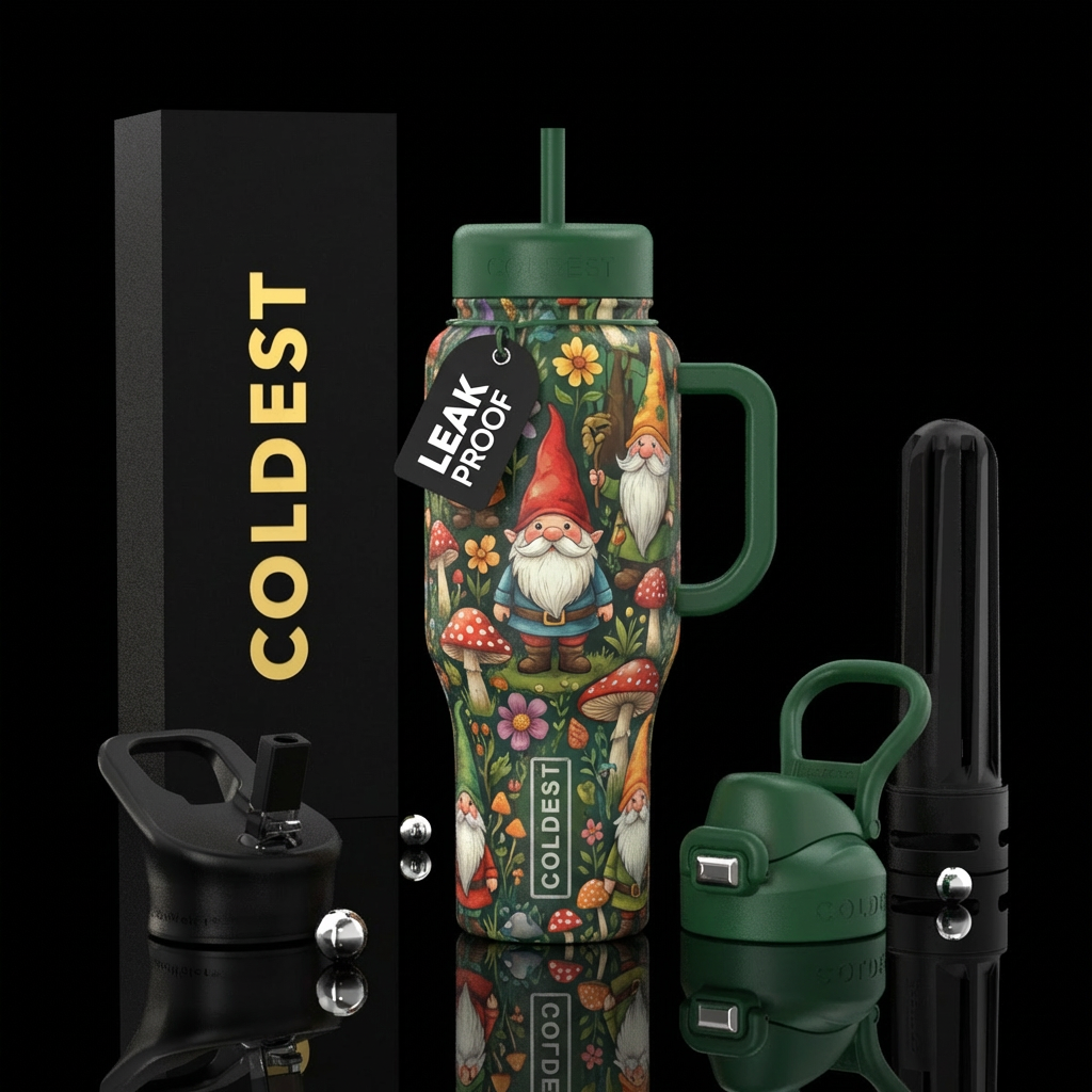 Knomes water bottle design