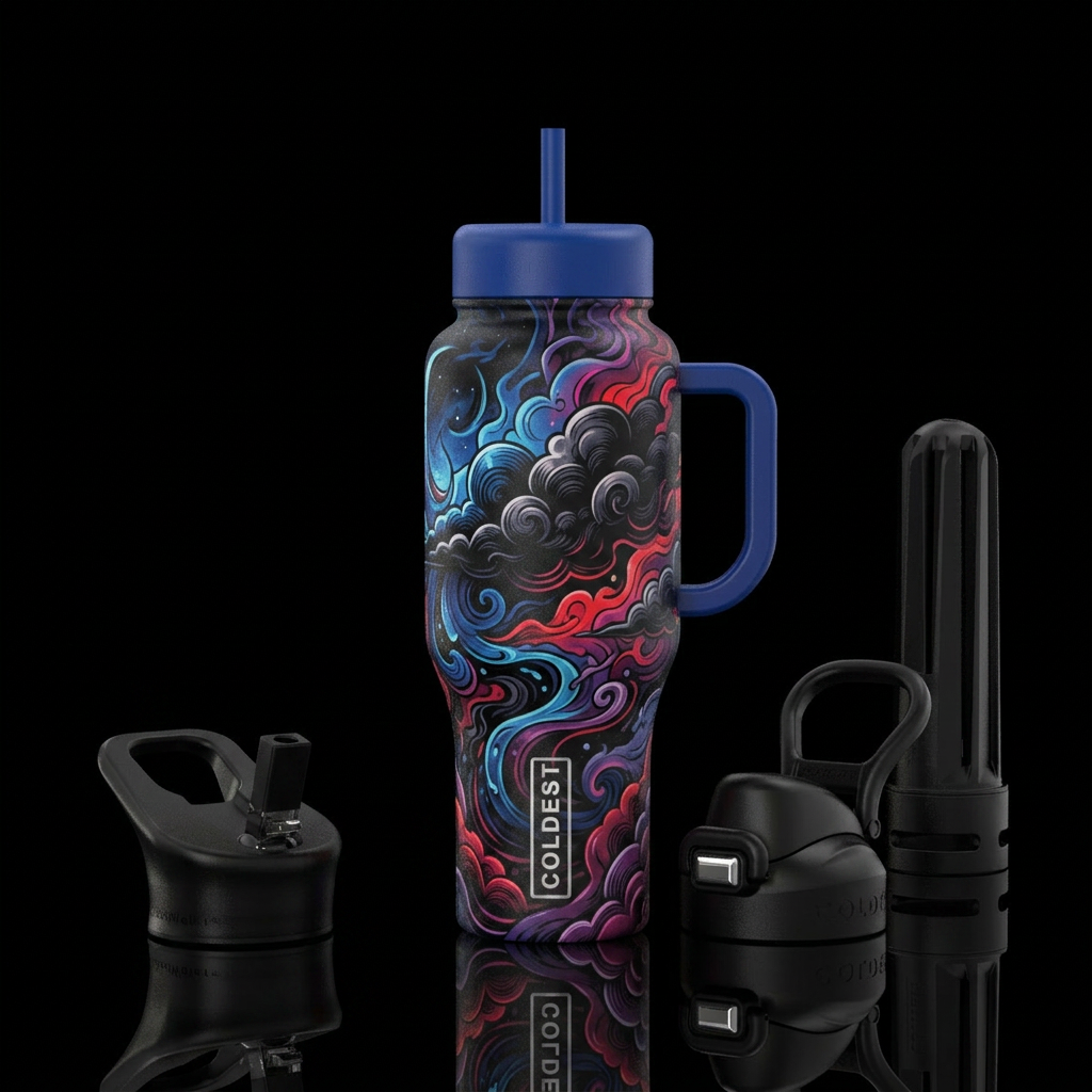 black bottle,, liquid, abstract, clouds, darkness,... water bottle design