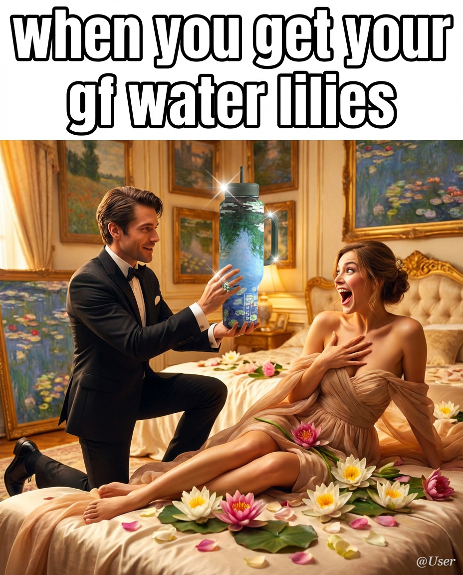 getting lucky tonight water bottle design