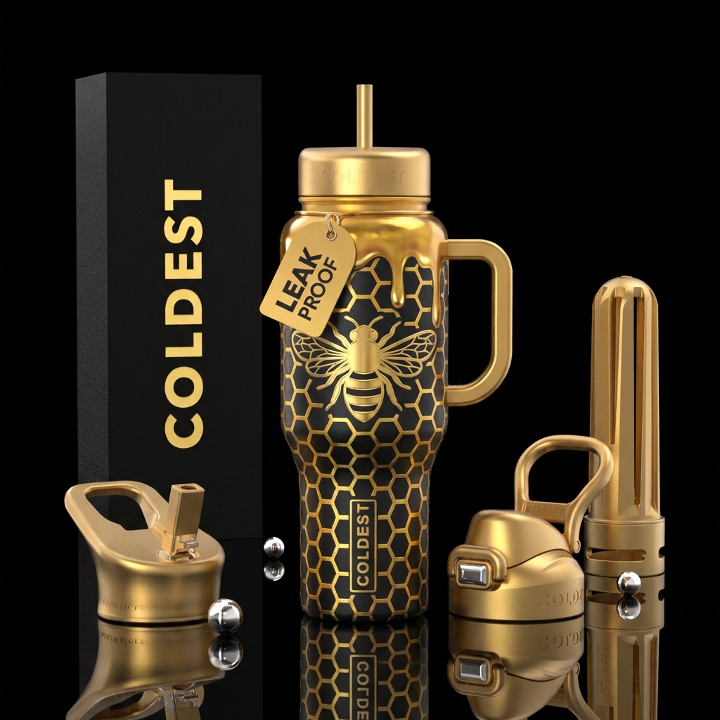 Queen Bee water bottle design