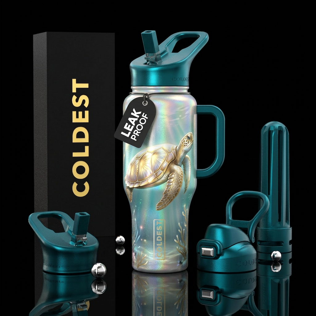 Turtle Ann water bottle design