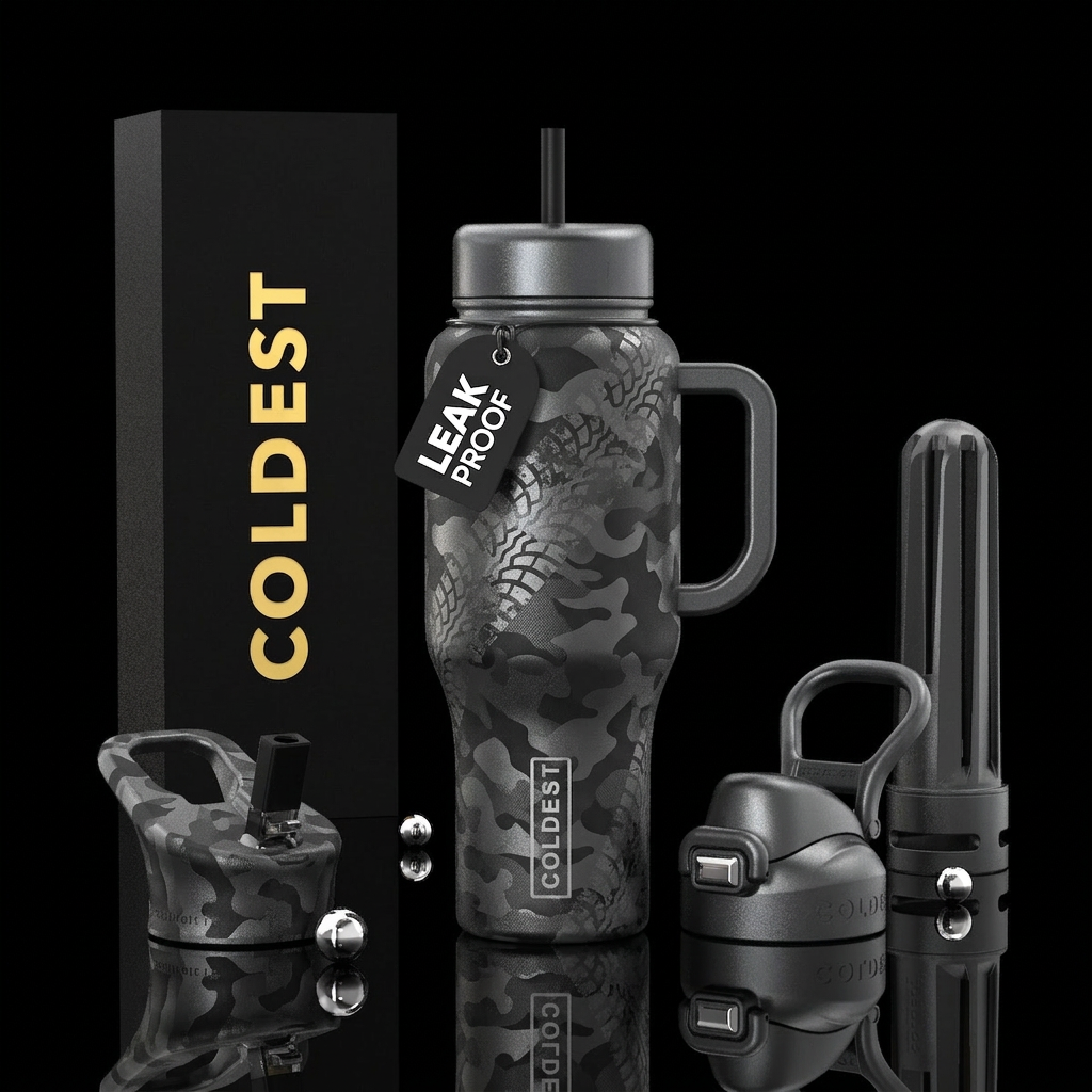 Off Roadin’ Camo water bottle design