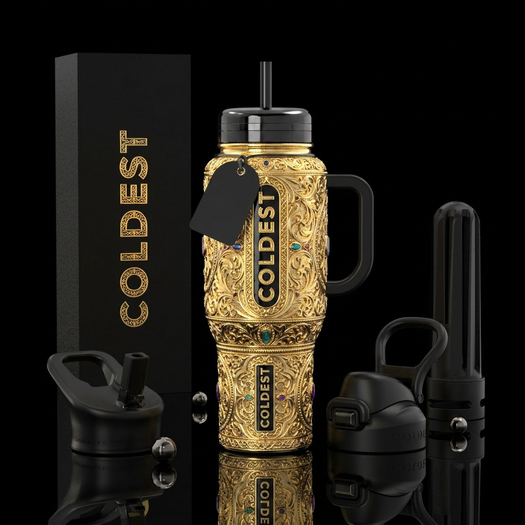 Guilded water bottle design