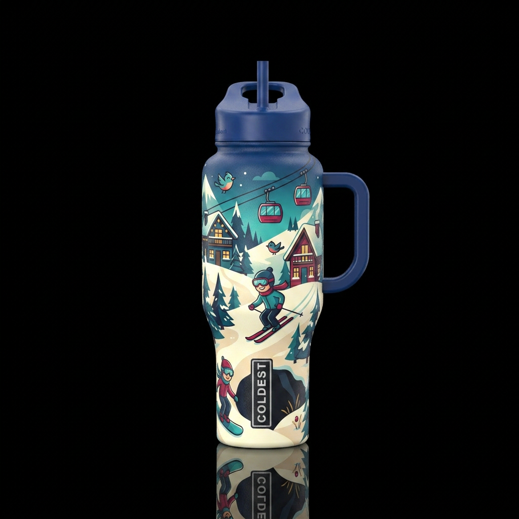 Winter Bliss water bottle design