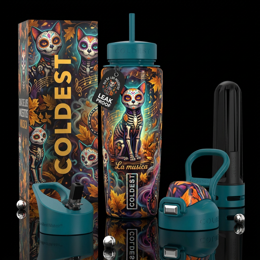 La Musica water bottle design