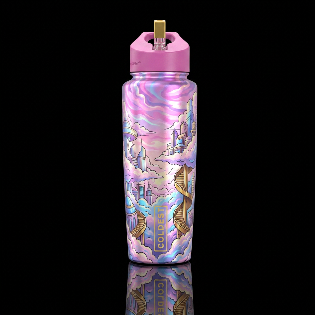 Cloud City water bottle design