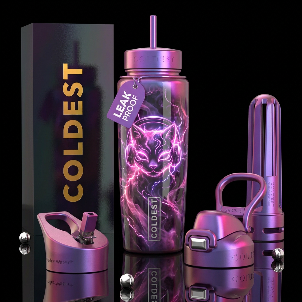 Game On water bottle design