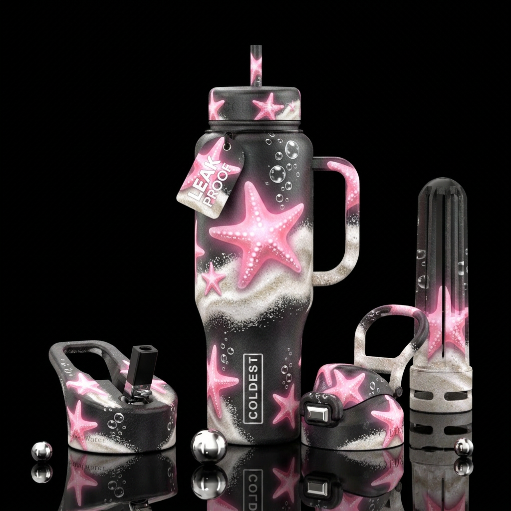 Starfish water bottle design